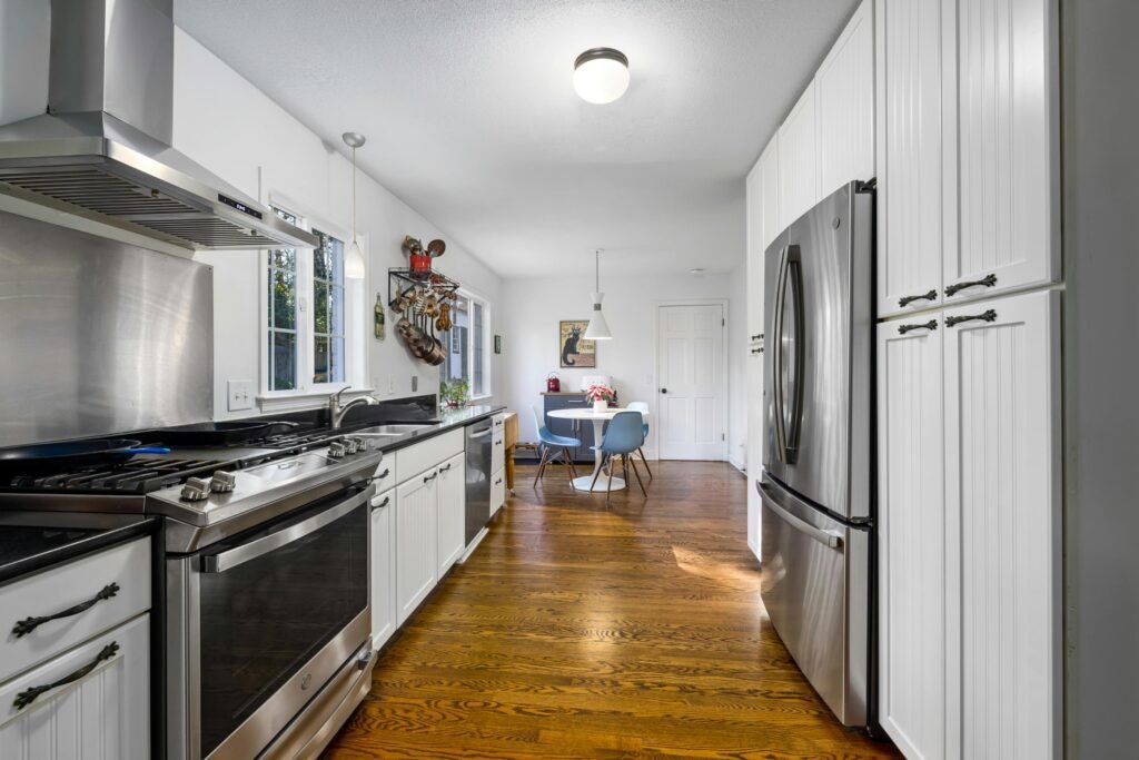 Stainless Steel and Wood Kitchen