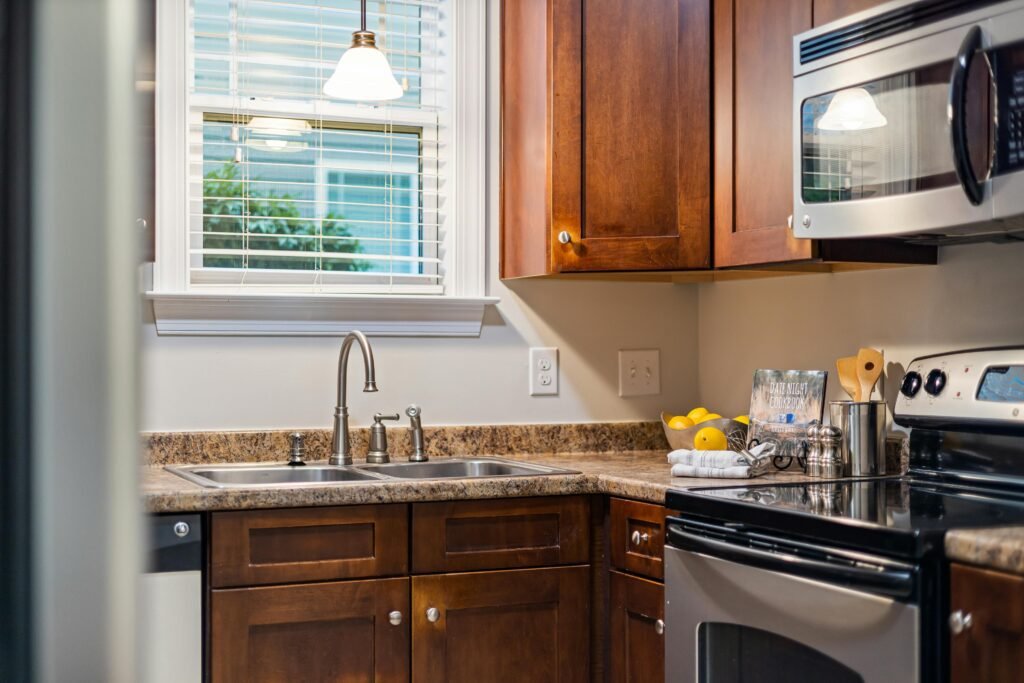 Stainless Steel and Wood Kitchen