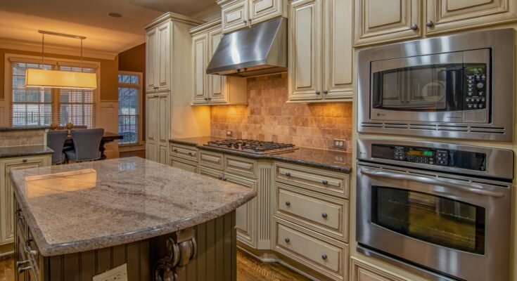 Stainless Steel and Wood Kitchen