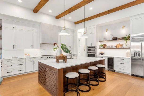 kitchen in newly constructed luxury home