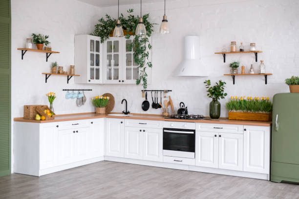 Adding Greenery in kitchen makeover