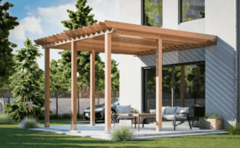 Pergola Attached to House