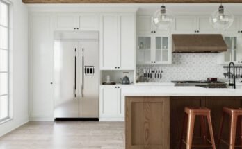 L-shaped kitchen