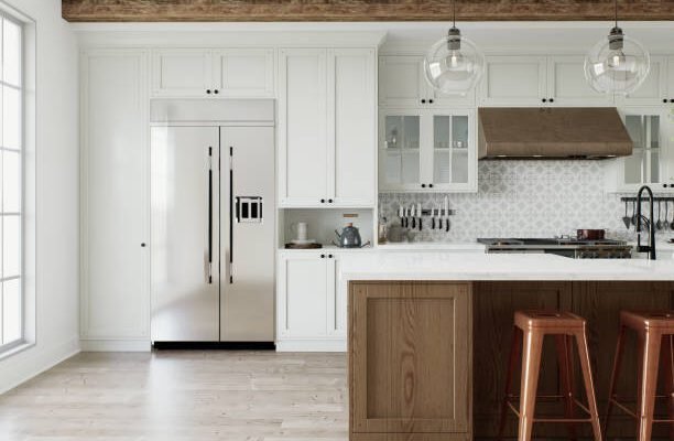 L-shaped kitchen