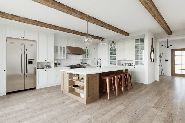 L-shaped kitchen