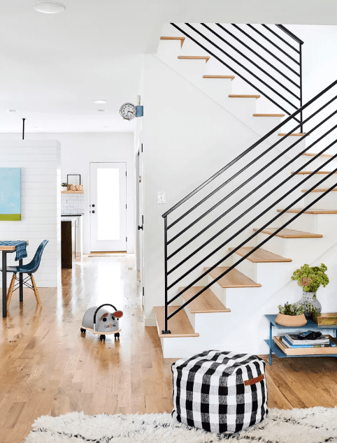 modern stair railing