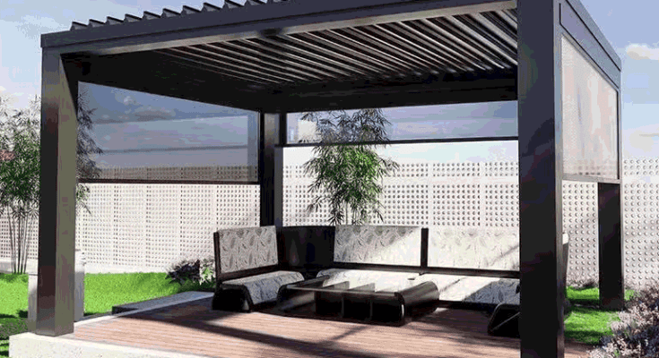 Aluminum Pergola Electric Louvers