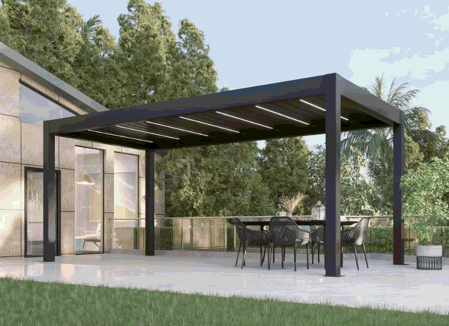 Aluminum Pergola Electric Louvers