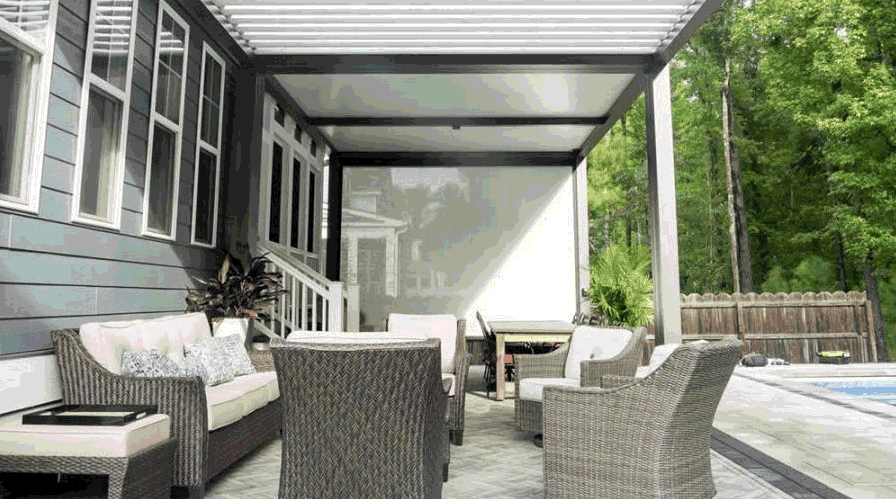 Screened-In Pergola